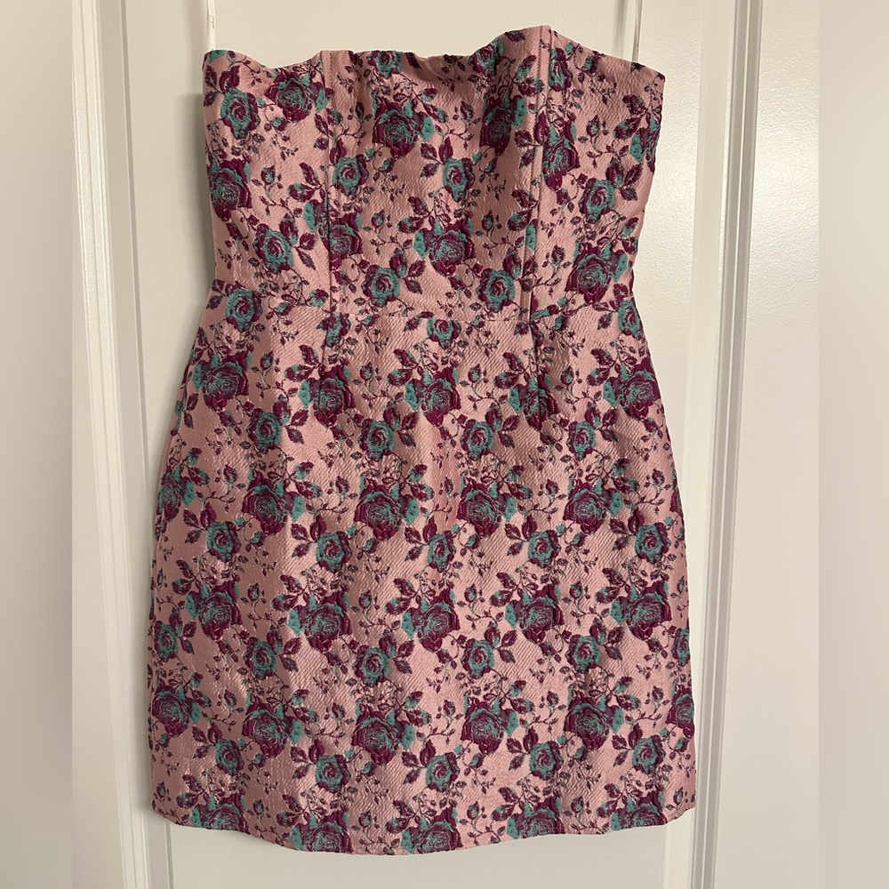 Lulu's Pink Strapless Dress